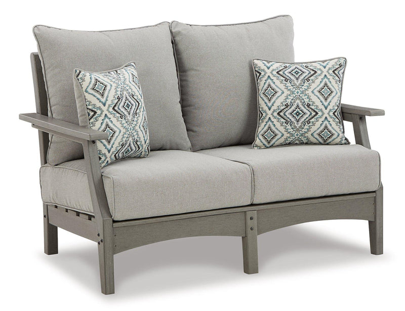 Visola Outdoor Sofa and Loveseat Set - Watson's 87 Furniture (Middlefield,OH)