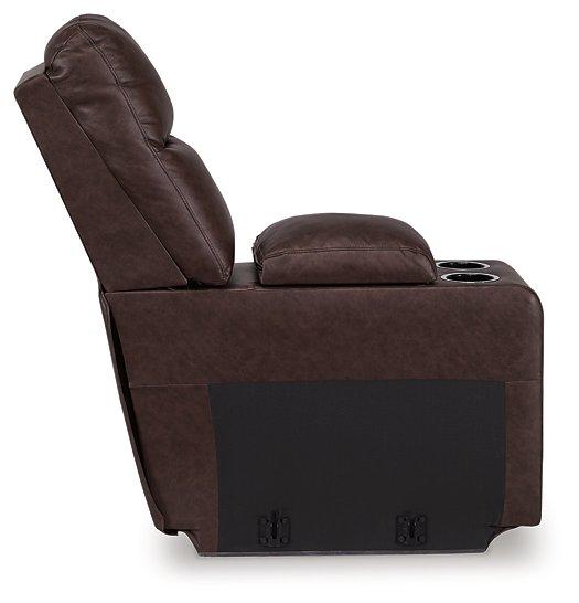 Punch Up Power Reclining Sectional Loveseat with Console - Watson's 87 Furniture (Middlefield,OH)