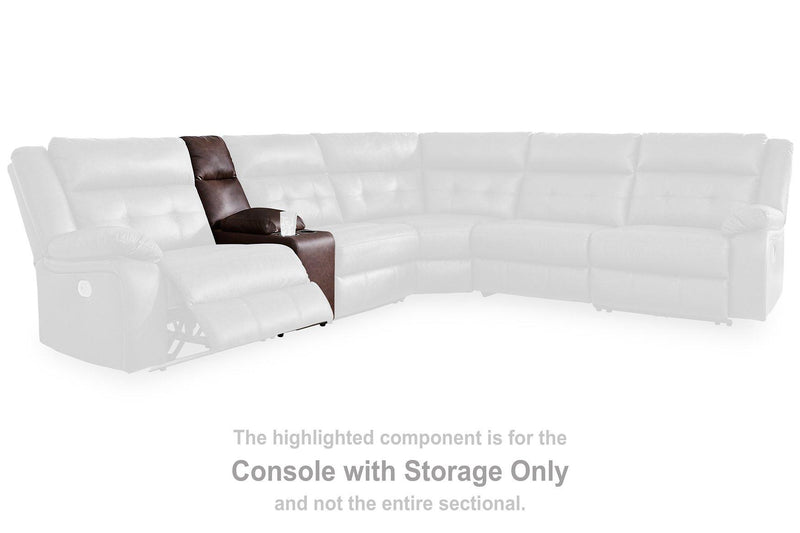 Punch Up Power Reclining Sectional Loveseat with Console - Watson's 87 Furniture (Middlefield,OH)