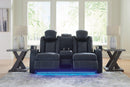 Fyne-Dyme Power Reclining Loveseat with Console - Watson's 87 Furniture (Middlefield,OH)