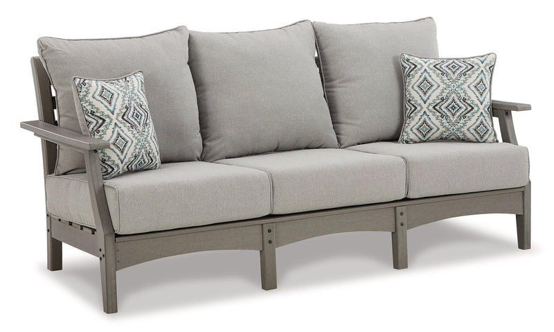 Visola Outdoor Sofa and Loveseat Set - Watson's 87 Furniture (Middlefield,OH)