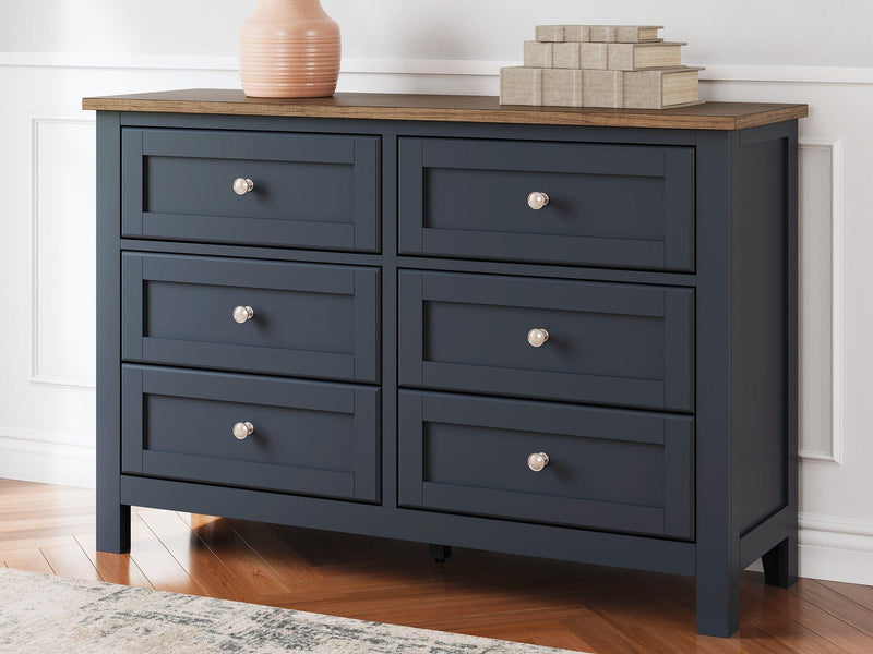Landocken Dresser and Mirror - Watson's 87 Furniture (Middlefield,OH)