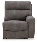 Next-Gen DuraPella Power Reclining Sectional Loveseat with Console - Watson's 87 Furniture (Middlefield,OH)