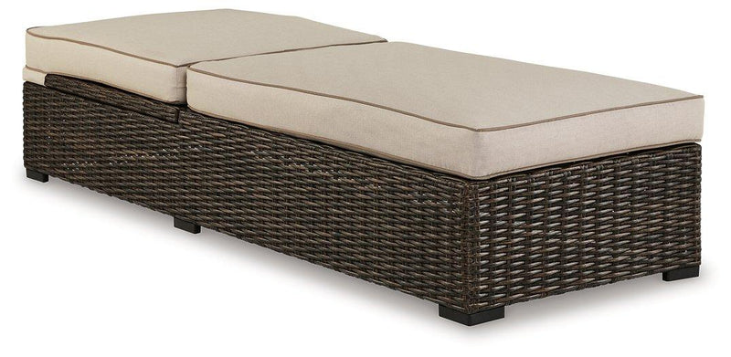 Coastline Bay Outdoor Chaise Lounge with Cushion - Watson's 87 Furniture (Middlefield,OH)