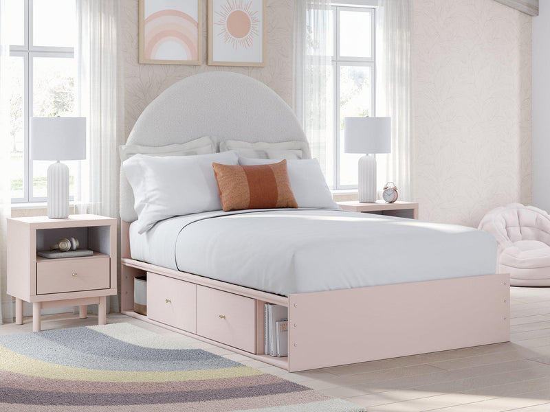 Wistenpine Upholstered Bed with Storage - Watson's 87 Furniture (Middlefield,OH)