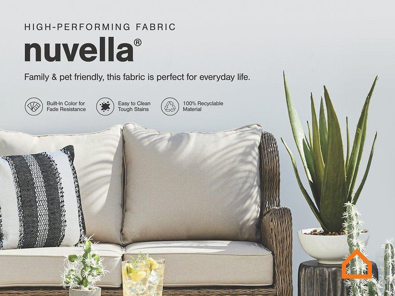 Visola Outdoor Sofa and Loveseat Set - Watson's 87 Furniture (Middlefield,OH)