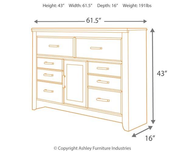 Juararo Dresser and Mirror - Watson's 87 Furniture (Middlefield,OH)