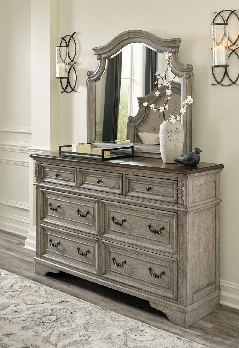 Lodenbay Dresser and Mirror - Watson's 87 Furniture (Middlefield,OH)