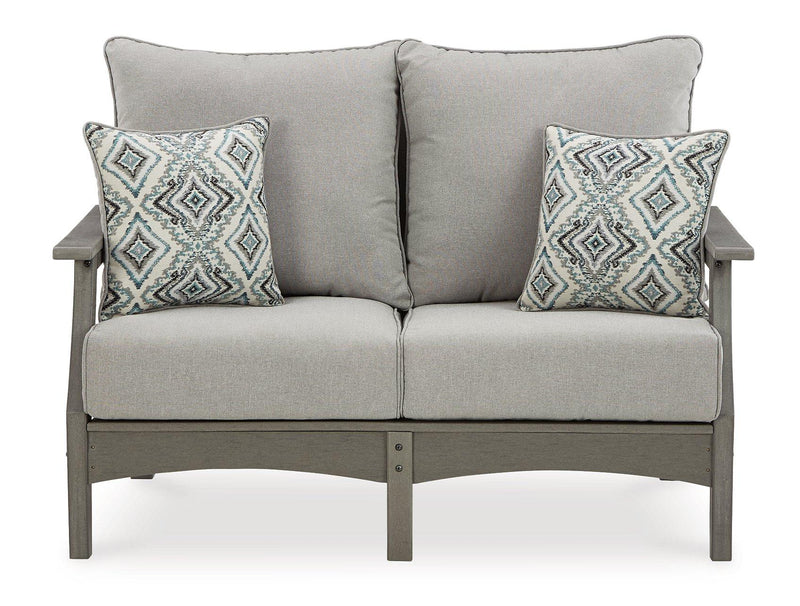 Visola Outdoor Sofa and Loveseat Set - Watson's 87 Furniture (Middlefield,OH)