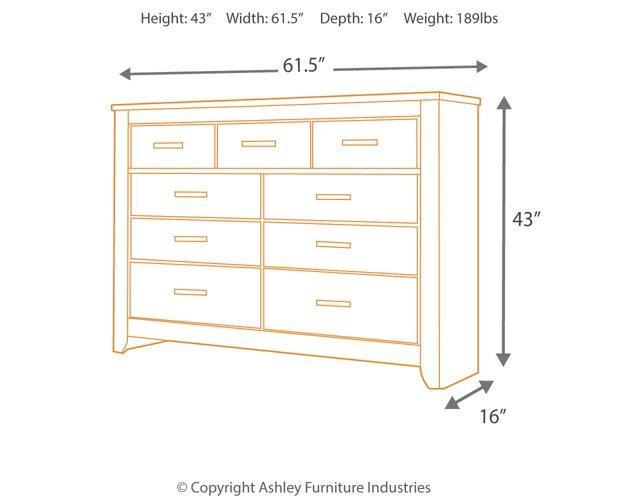 Zelen Dresser and Mirror - Watson's 87 Furniture (Middlefield,OH)