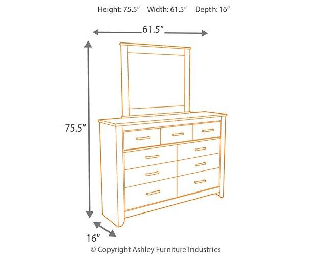Zelen Dresser and Mirror - Watson's 87 Furniture (Middlefield,OH)