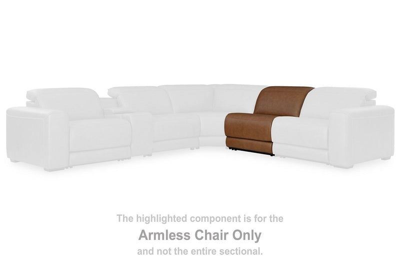 Magic Man Power Reclining Sectional with Console - Watson's 87 Furniture (Middlefield,OH)