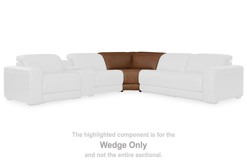 Magic Man Power Reclining Sectional with Console - Watson's 87 Furniture (Middlefield,OH)