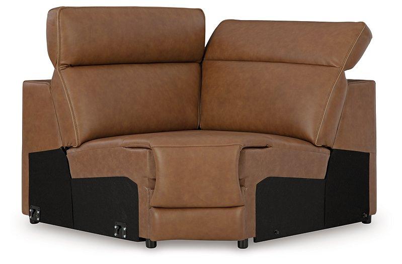 Magic Man Power Reclining Sectional with Console - Watson's 87 Furniture (Middlefield,OH)