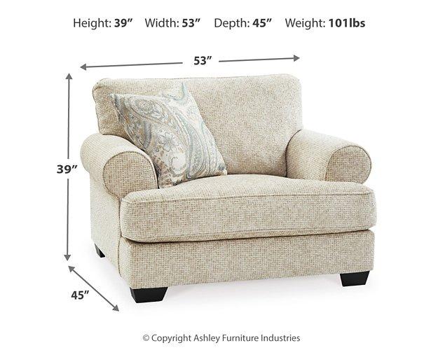 Monaghan Oversized Chair and Ottoman - Watson's 87 Furniture (Middlefield,OH)