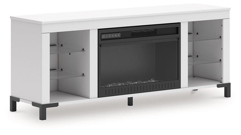 Brollevi 60" TV Stand with Electric Fireplace - Watson's 87 Furniture (Middlefield,OH)