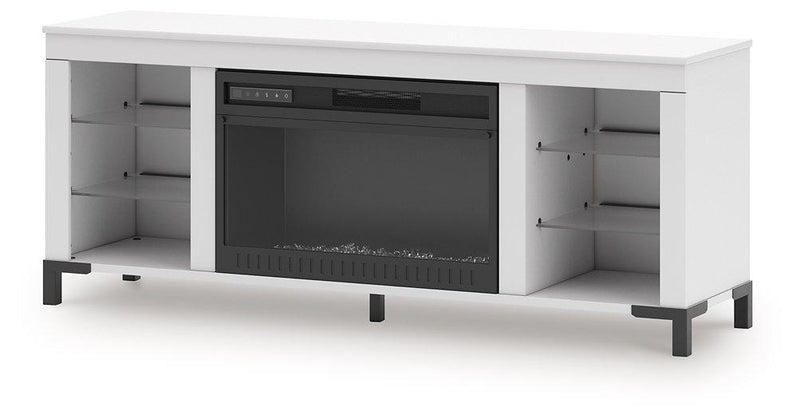 Brollevi 60" TV Stand with Electric Fireplace - Watson's 87 Furniture (Middlefield,OH)