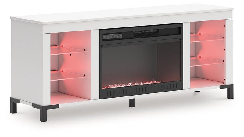 Brollevi 60" TV Stand with Electric Fireplace - Watson's 87 Furniture (Middlefield,OH)