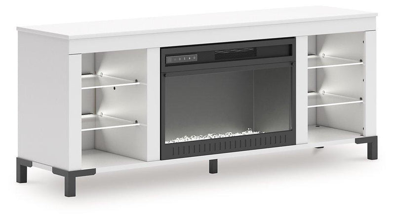Brollevi 60" TV Stand with Electric Fireplace - Watson's 87 Furniture (Middlefield,OH)