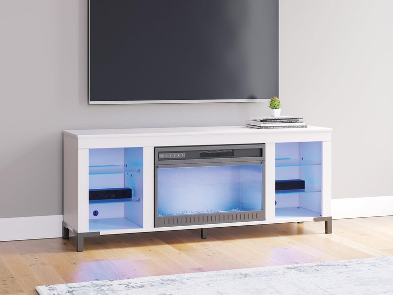 Brollevi 60" TV Stand with Electric Fireplace - Watson's 87 Furniture (Middlefield,OH)
