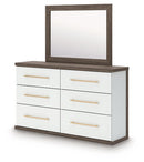 Kendanport Dresser and Mirror - Watson's 87 Furniture (Middlefield,OH)