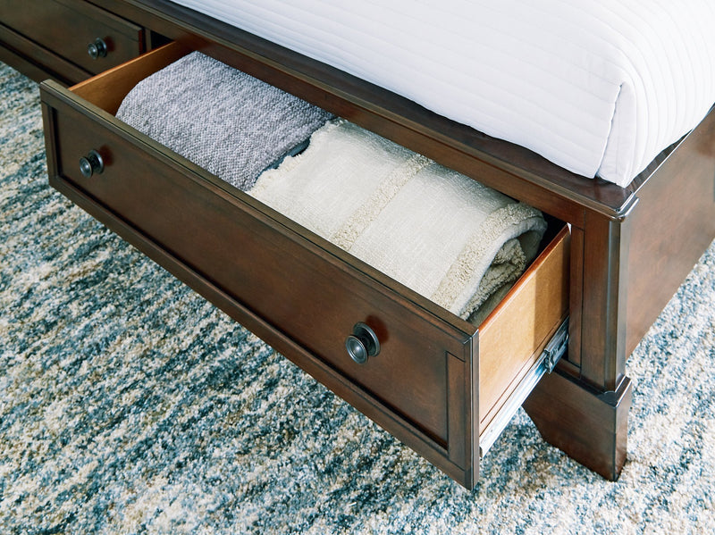 Trellington Sleigh Storage Bed - Watson's 87 Furniture (Middlefield,OH)