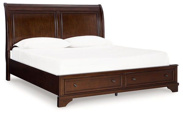 Trellington Sleigh Storage Bed - Watson's 87 Furniture (Middlefield,OH)