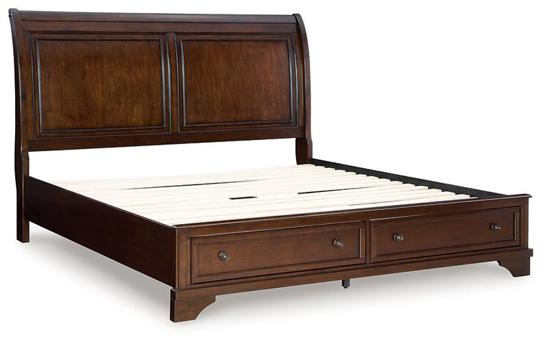 Trellington Sleigh Storage Bed - Watson's 87 Furniture (Middlefield,OH)