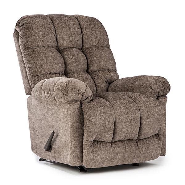 BROSMER SWIVEL GLIDER RECLINER W/ HEAT MASSAGE- 9MWH85