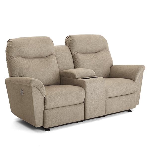 CAITLIN LOVESEAT LEATHER POWER HEAD TILT SPACE SAVER CONSOLE LOVESEAT - L420CY4 - Watson's 87 Furniture (Middlefield,OH)