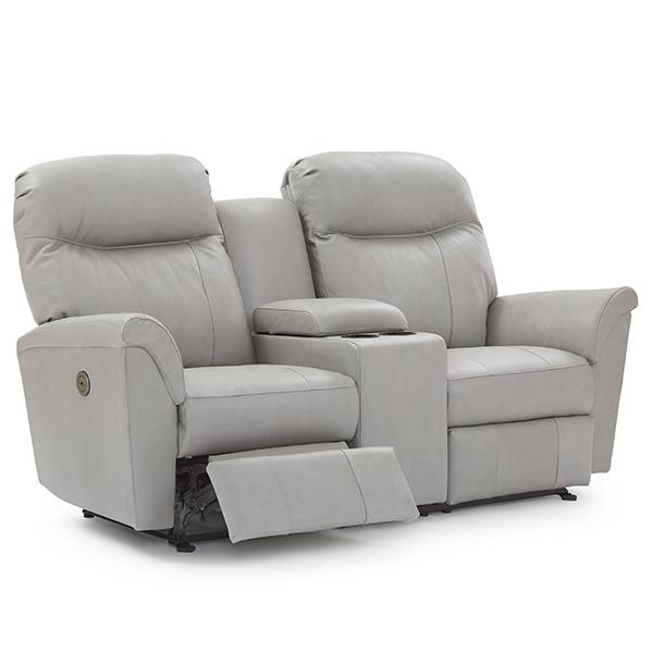 CAITLIN LOVESEAT LEATHER SPACE SAVER LOVESEAT- L420CA4