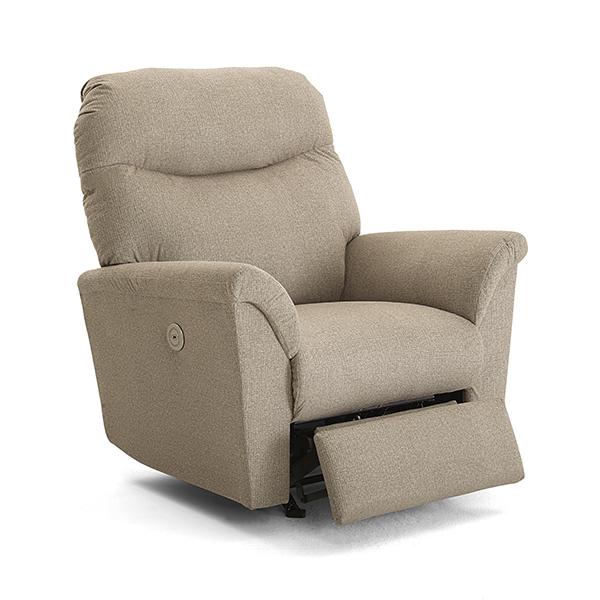 CAITLIN LEATHER SWIVEL GLIDER RECLINER- 4N25LU