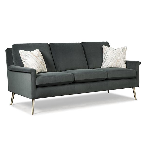 DACEY COLLECTION LEATHER STATIONARY SOFA- S11RLU