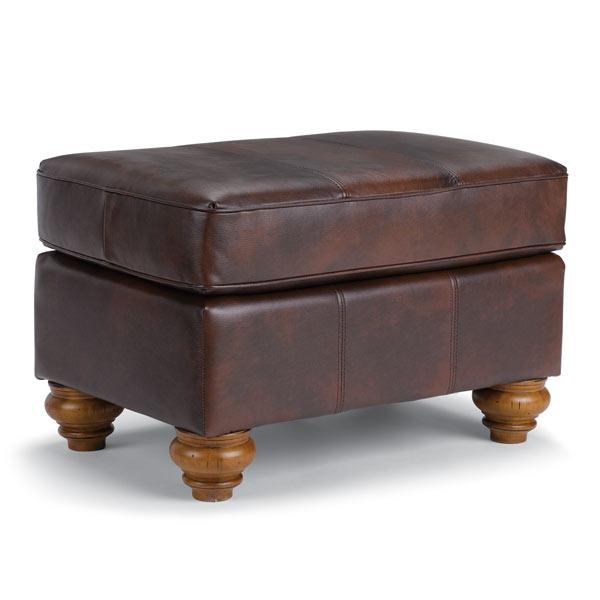 F64 LEATHER OTTOMAN- F64RLU image