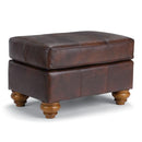 F64 LEATHER OTTOMAN- F64ELU