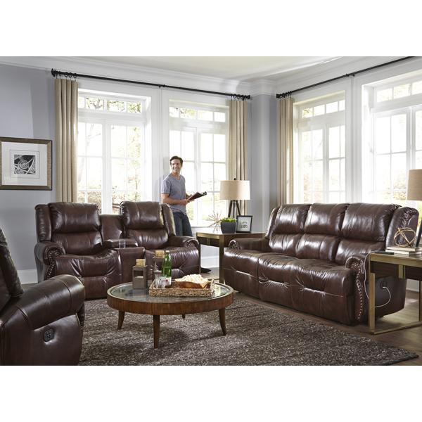 GENET COLLECTION LEATHER POWER RECLINING SOFA W/ FOLD DOWN TABLE- S960CZ4 - Watson's 87 Furniture (Middlefield,OH)