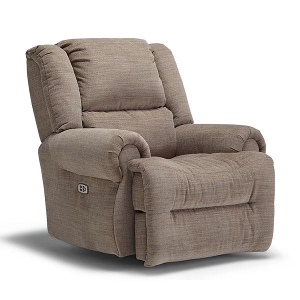 GENET LEATHER POWER HEAD TILT SWIVEL GLIDER RECLINER- 9NZ65LU image