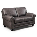 NOBLE LOVESEAT LEATHER STATIONARY LOVESEAT- L64RLU