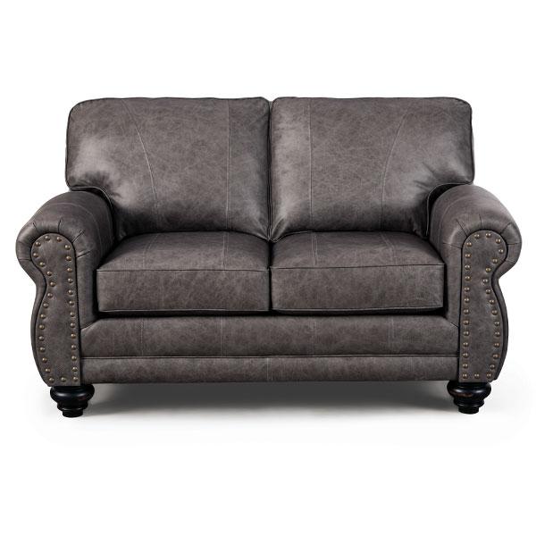 NOBLE LOVESEAT LEATHER STATIONARY LOVESEAT- L64ELU - Watson's 87 Furniture (Middlefield,OH)