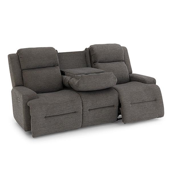 O'NEIL COLLECTION POWER RECLINING SOFA W/ FOLD DOWN TABLE- S920RP4