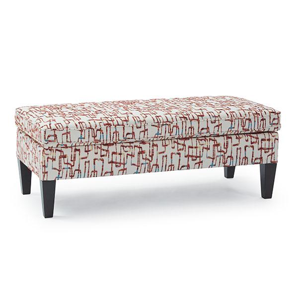 PEONY STORAGE OTTOMAN W/2 PILLOWS- 9910DW2P - Watson's 87 Furniture (Middlefield,OH)