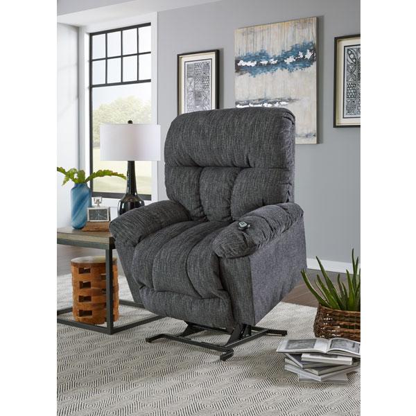 RETREAT LEATHER POWER SPACE SAVER RECLINER- 8NP04LU