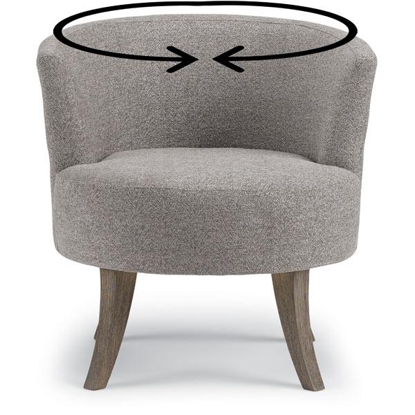STEFFEN SWIVEL CHAIR- 1018R - Watson's 87 Furniture (Middlefield,OH)