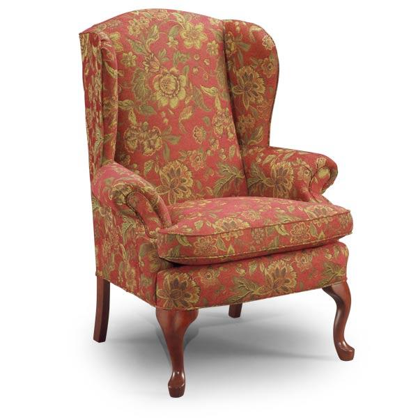 SYLVIA QUEEN ANNE WING CHAIR- 0710R - Watson's 87 Furniture (Middlefield,OH)