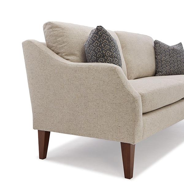 SYNDICATE COLLECTION STATIONARY SOFA W/2 PILLOWS- S32R - Watson's 87 Furniture (Middlefield,OH)