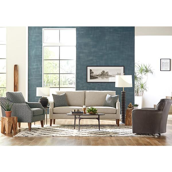 SYNDICATE COLLECTION STATIONARY SOFA W/2 PILLOWS- S32R - Watson's 87 Furniture (Middlefield,OH)