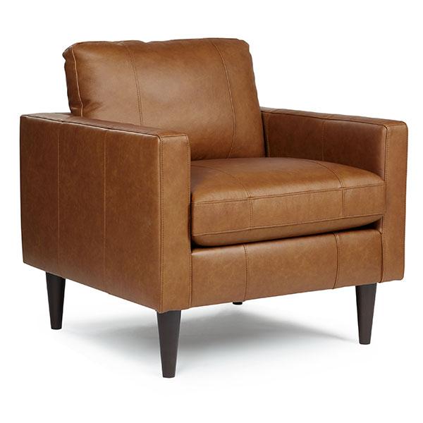 TRAFTON LEATHER CLUB CHAIR- C10BG - Watson's 87 Furniture (Middlefield,OH)