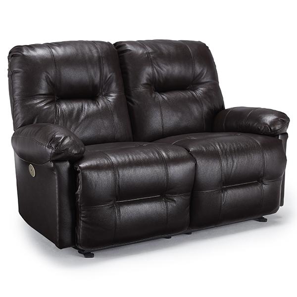 ZAYNAH LOVESEAT LEATHER SPACE SAVER LOVESEAT- L501CA4 image