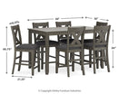 Caitbrook Counter Height Dining Table and Bar Stools (Set of 7) - Watson's 87 Furniture (Middlefield,OH)