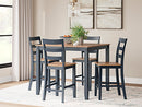 Gesthaven Counter Height Dining Table and 4 Barstools (Set of 5) - Watson's 87 Furniture (Middlefield,OH)